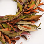 Olive Wreath for Front Door 26 inch, Greenery All Season Wreath with Olive Leaf Fruit, Home Decoration for Outdoor Living Room Indoor Wall and Outside - Image 3