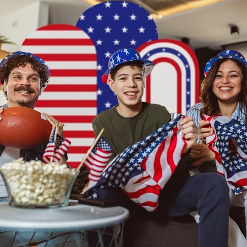 3 Pcs Patriotic Arch Cover Spandex Fitted 4ft 5ft 6ft,Stripe - Image 5