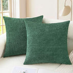 CaliTime Decorative Couch Throw Pillow Covers 26 X 26 Inches Dark Green by CaliTime