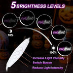 Stay Feral Neon Sign, Witch Hat Skull Halloween LED Wall Light 16x5.9 Inch - Image 3