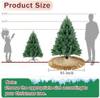 Gold Tree Skirt 45 Inch Sequin Christmas Tree Skirt Ruffle - Image 3