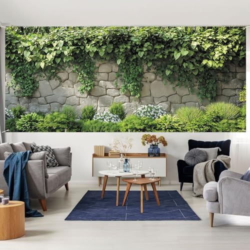 7X16FT Summer Tropical Leaves Garage Door Cover Decorations Tropical Leaves Fence Garage Door Banner for Outdoor Indoor Summer Party Photography Backdrop - Image 6
