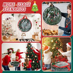 Zhengmy 6 Pcs Clear Christmas Wreath Storage Bag Wreath Storage Container With fixing strap Wreath Storage Box with Handles for Storing Garland Holiday Wreath Wrapping(24 Inches) - Image 7