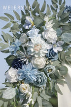Artificial Wedding Arch Flowers Kit(Pack of 2) for Wedding Arch, Bridal Shower, Ceremony and Reception Backdrop Decoration (Blue Inspiration) - Image 6