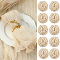 Mixweer 100 Pcs Gauze Cheesecloth Napkins 19.7 x 19.7 Inch, Beige by Mixweer