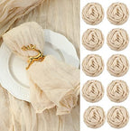 Mixweer 100 Pcs Gauze Cheesecloth Napkins 19.7 x 19.7 Inch, Beige by Mixweer