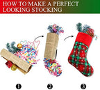 Syhood 48 Pcs 9 Inch Christmas Mini Stockings Small Plaid Stocking Bulk - Image 3
