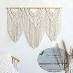 Achart Macrame Wall Hanging Large- Boho Wall Decor- large wall art- Wall Decor Living Room- Macrame Tapestry Boho Decor for Bedroom (Beige-V) - Image 5
