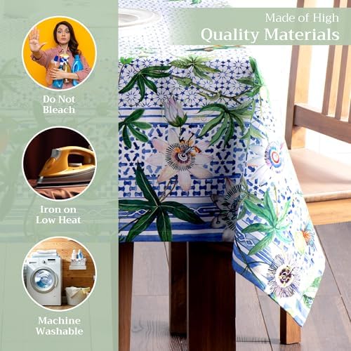 Maison d' Hermine Table Cloth Square Table Reusable 100% Cotton 54"x54" - Image 3