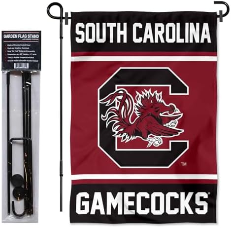 South Carolina Gamecocks Garden Flag with Stand Holder - Image 2