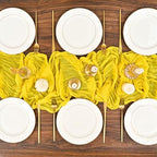 12 Pack Yellow Cheesecloth Table Runner,20x120 in Table Runner - Image 5