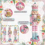 Simgoing 3 Pcs Pastel Christmas Nutcracker Gingerbread Resin Nutcrackers - Image 3