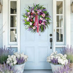 24 Inch Spring Summer Wreaths for Front Door Outside,Mantel,Porch&Entryway - Image 6