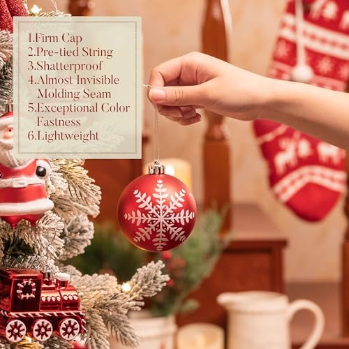 Valery Madelyn 155ct Christmas Ball Ornaments Tree Decorations Set - Image 5