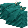 Pesonlook 24 Pcs Teal Handmade Cotton Cloth Napkins with Fringe,16x16 Inch by Pesonlook