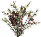 Vickerman 5' Green Artificial Leaf Garland. - Image 2