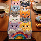 Quilted Table Runner 3D Floral Home Decor for Dining Table (H10,14x72) by SodaMeow