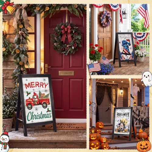 AceOrbit 13 Pcs Interchangeable Seasonal Welcome Sign for Front Porch Decor - Image 4
