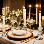 66 Pcs Clear Glass Candlestick Holders Taper Candle Holder Bulk 2.5 Inch Candle Stick Holder for Table Centerpiece Mantel Wedding Housewarming Gift Rustic Vintage Valentines Dinning Decoration (Clear) - Image 3
