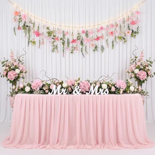 Suncalla 5.6 ft Wildflowers Hanging Garlands with LED Lights Artificial Flower Wall Decor Fake Rustic Floral Vines Rose Eucalyptus Daisy Backdrop Set for Ceiling Farmhouse Wedding Home Garden(Cute) - Image 5
