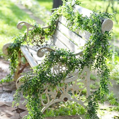 Suncalla 10 Pack 5.57ft Artificial Greenery Garland, Lifelike Fake Vines - Image 3