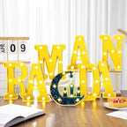 Aurelema 8 Pcs Ramadan Decorations LED Letter Lights Signs - Image 2