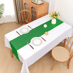 Sugargirl 10 Packs 12 x 72 inches Sequin Table Runner, Glitter Grass Green Table Runner for Birthday Party Supplies Wedding Holiday Celebration Event Decorations - Image 2