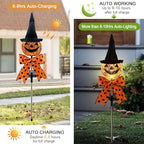 Halloween Pumpkin Outdoor Decor,2 Pack Jack'O Solar Lights Garden Stakes - Image 4