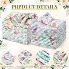 Nuogo 36 Sets Floral Cloth Napkins 15" x 15" Wildflowers Party Napkins - Image 2