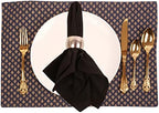 Brass Base Decorative Table Napkin Rings, Silver Tone, Set of 6 - Image 3