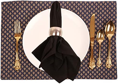 Brass Base Decorative Table Napkin Rings, Silver Tone, Set of 6 - Image 3
