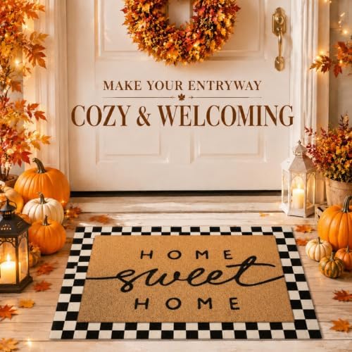 Tinideya 2 Pcs Home Sweet Home Layered Mat for Front Door - Image 3