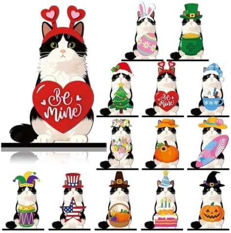 Holiday Wooden Animal Decor Magnetic Interchangeable Figurine (N) by Unknown