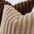 decorUhome Fall Faux Fur Throw Pillow Covers 26x26 Set of 2 Dark Brown - Image 2