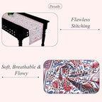 Ridhi Blue Hand Block Print Table Runner 16x106 Inch 100% Cotton - Image 2