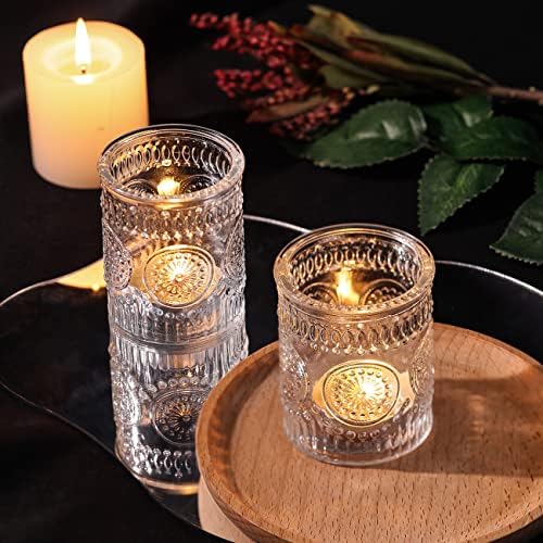 Clear Votive Candle Holders Set of 36- Glass Tea Light Candle Holders Bulk - Image 4