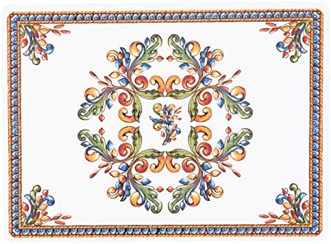 KAF Home Cork Placemats 16 x 12-Inch Set of 4 Chateau (Italian Tile) - Image 2