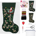 Janinka 21 Pcs Christmas Stocking Santa's 18 Mesh Needlepoint Canvas Kit by Janinka