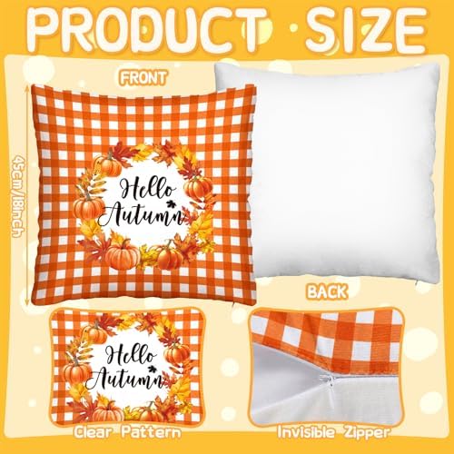 Mindsoft 20 Pcs Holiday Pillow Covers 18 x 18 Easter Pillow Cover Spring Summer 250th Anniversary Pillowcase Decorative Seasonal Cushion Case for Farmhouse Home Sofa(Watering Can) - Image 3