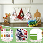 FuWeave Classic 20 Pcs Seasonal Holiday Kitchen Hand Towels Set - Image 4