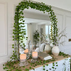 CQURE 72 Pack 504Ft Artificial Ivy Fake Vines,Ivy Garland Greenery Garland Fake Hanging Plants Vines Aesthetic Green Leaves for Bedroom Wedding Party Garden Wall Room Decor… - Image 5