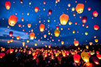 Paper Lanterns 20Pcs Set, Including Hanging Rectangular, Suitable for Home Decor, Birthday Parties, Weddings, Christmas, Easter, New Year’s Celebrations, Sky Lanterns to Release in Sky.（Colorful） - Image 5