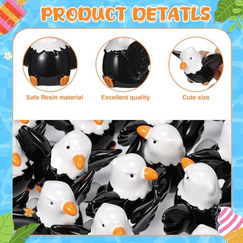 Geelin 100 Pcs Mini Resin Bald Eagle Figurines, Patriotic Bird Decorations - Image 3