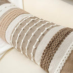 BlissBlush Brown Decorative Lumbar Pillow Cover 14x36 Boho Long Body Pillow for Bed Farmhouse Lumbar Throw Pillow for Couch Modern Accent Textured Throw Pillowcase - Image 3