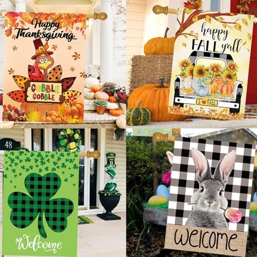 Seasonal Garden Flags Set of 12, Double Sided 28 x 40 Inch Yard Flags - Image 6