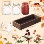 Suncalla 3 Pcs Fall Thanksgiving Fake Kiku Flowers Mason Jar Centerpiece - Image 2