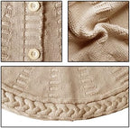 Knit Christmas Tree Skirts, Neutral Tree Skirt, Cozy Christmas Decorations - Image 3