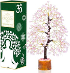 Crocon® Rose Quartz Crystals Tree 10-12 inch Birthday Gifts for Women & Men by Crocon