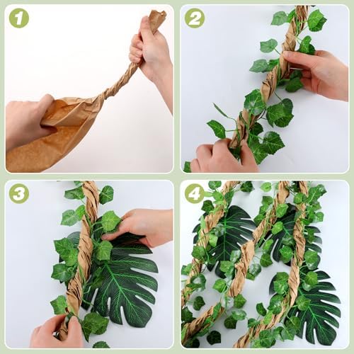 2 Set Jungle Theme Party Decoration Vine for Classroom,Modern - Image 4