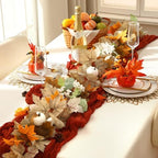 4 Pcs Fall Garland 9ft Pumpkin Berry Autumn White - Image 3